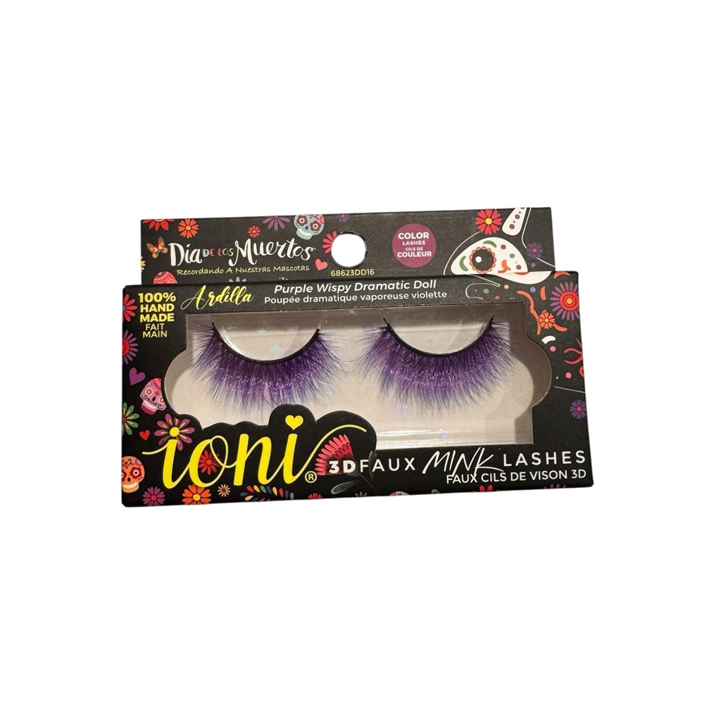 IONI Purple Wispy Dramatic Doll  3D Faux Mink Lashes